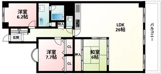 緑地公園アーバンライフ【1階】の間取り