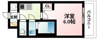 La Douceur江坂Ⅱ【6階】の間取り