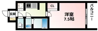 S-RESIDENCE江坂Eminence【5階】の間取り