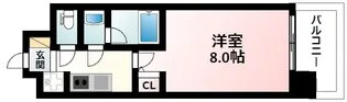 パークフラッツ江坂【8階】の間取り