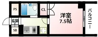 グランコート江坂【2階】の間取り
