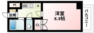 グランコート江坂【1階】の間取り
