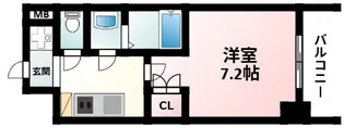 W-STYLE新大阪Ⅱ【6階】の間取り