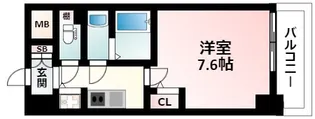 S-RESIDENCE新大阪駅前【9階】の間取り