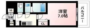 プレサンス江坂クォーレ【6階】の間取り