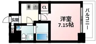 URBAN FLATS江坂【14階】の間取り