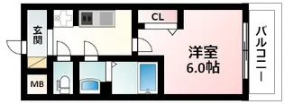 プレサンス新大阪ストリーム【2階】の間取り