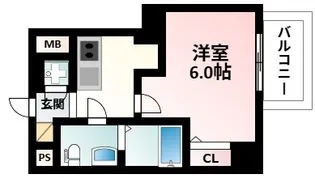 エスリード江坂グランツ【10階】の間取り