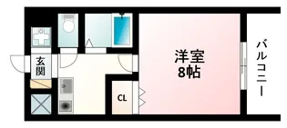 エクセレント上新12【9階】の間取り