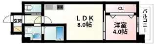 ライフステージ江坂南【4階】の間取り
