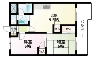 紙谷第3マンション【5階】の間取り