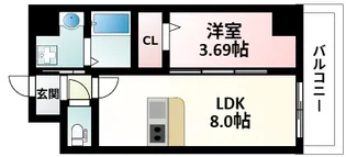 GRAN PASEO 江坂【6階】の間取り