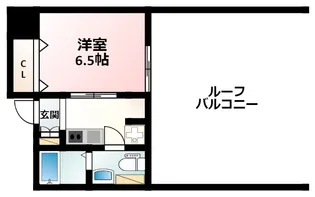 オリエンタル江坂【12階】の間取り