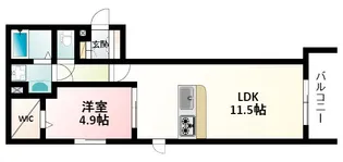 ボナール東三国【2階】の間取り
