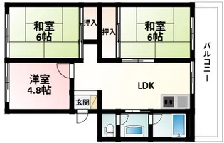 池上ハイツ【4階】の間取り