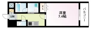 セレッソコート新大阪【8階】の間取り