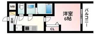 プレサンス新大阪ストリーム【4階】の間取り