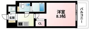 プラウドフラット新大阪【3階】の間取り
