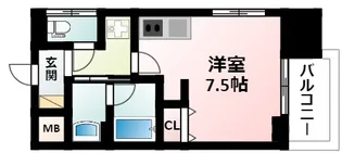 パークフラッツ東三国【6階】の間取り