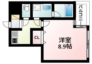 グラスロード新大阪【4階】の間取り