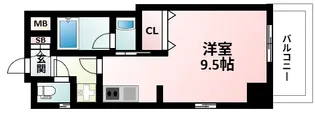 ファーストステージ江坂広芝町Ⅱ【3階】の間取り