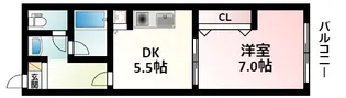 ドムス・ドイ【406号室】の間取り