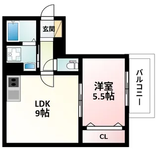 アート吹田泉町【1階】の間取り