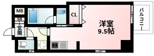 ファーストステージ江坂広芝町Ⅱ【6階】の間取り