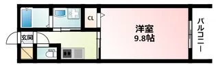 ヌーヴェル・バーグ【3階】の間取り