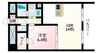 フェニックス穂波【7階】の間取り
