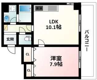 ルミネソレイユⅢ【4階】の間取り