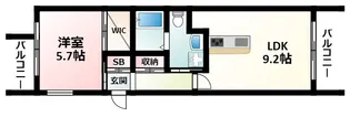 FLATZ CRODE【3階】の間取り