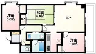 メゾン中央【4階】の間取り