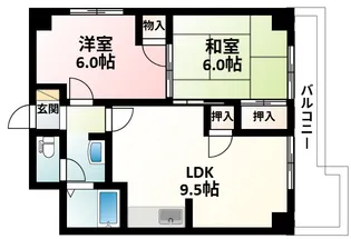 紙谷第3マンション【7階】の間取り