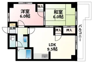 紙谷第3マンション【5階】の間取り