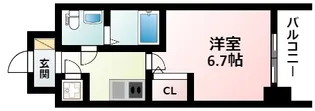 アドバンス新大阪ラシュレ【1階】の間取り