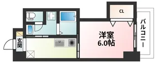 シティコート新大阪【8階】の間取り