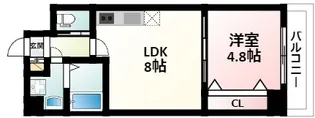 プレジール【4階】の間取り