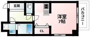 イーストコート新大阪【2階】の間取り