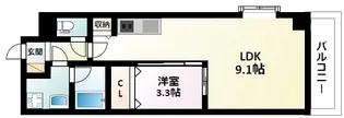 ルミネソレイユ江坂【3階】の間取り