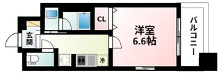 ミッドコート東三国【2階】の間取り