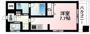 パークフラッツ東三国【11階】の間取り