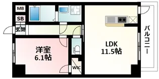 S-RESIDENCE新大阪駅前【7階】の間取り