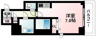 BPRレジデンス江坂【2階】の間取り