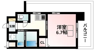 サンスクエア新大阪【3階】の間取り