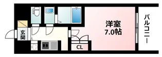 W-STYLE新大阪Ⅱ【15階】の間取り