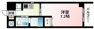 ドゥーエ江坂Ⅱ【5階】の間取り