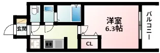 S-RESIDENCE江坂Eminence【5階】の間取り