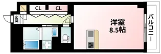 ビスタ江坂東【3階】の間取り