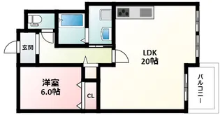 レクシア芳野町【2階】の間取り